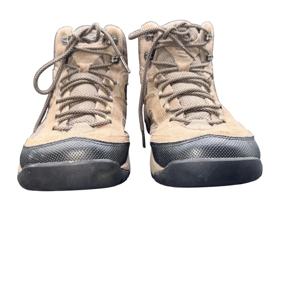 Teva Men’s Hiking Boots Brown Suede Mesh Mid Trail Shoes Size 9